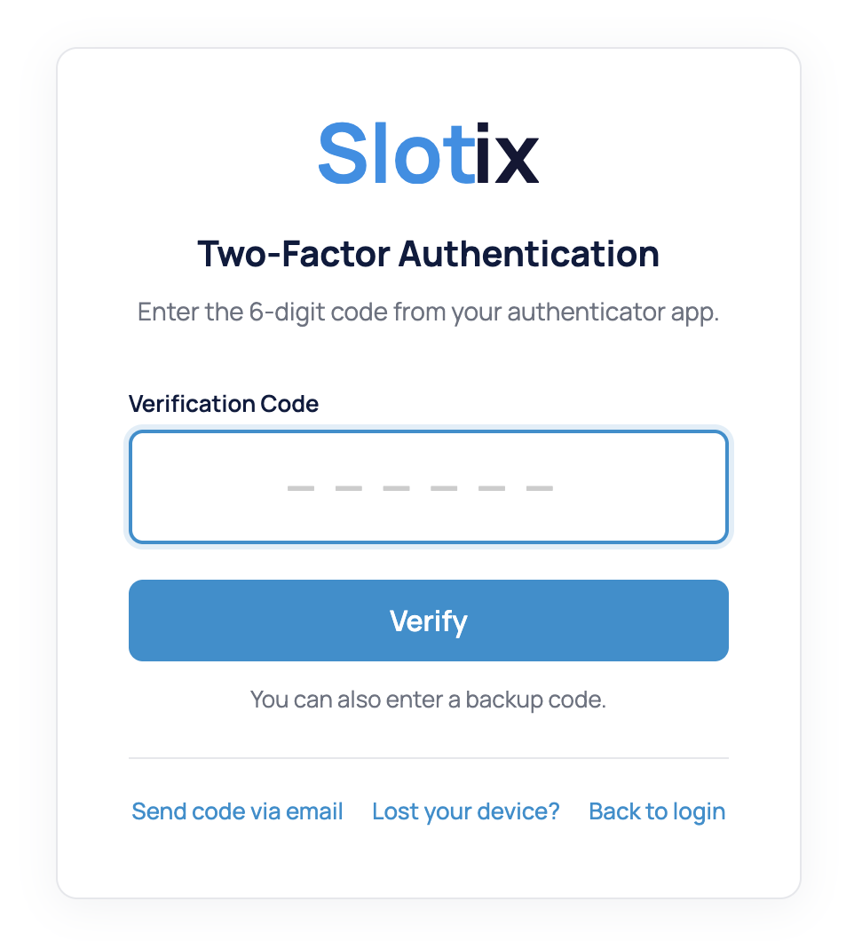 2FA login challenge